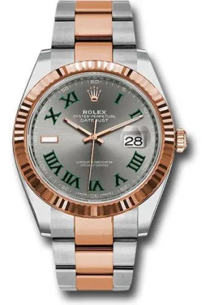 Rolex Steel and Everose Rolesor Datejust 41mm Watch 126331 slgro