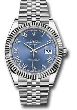 Rolex Steel and White Gold Rolesor Datejust 41mm Watch 126334 blrj