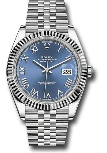 Rolex Steel and White Gold Rolesor Datejust 41mm Watch 126334 blrj