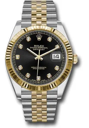 Rolex Steel and Yellow Gold Rolesor Datejust 41mm Watch 126333 bkdj