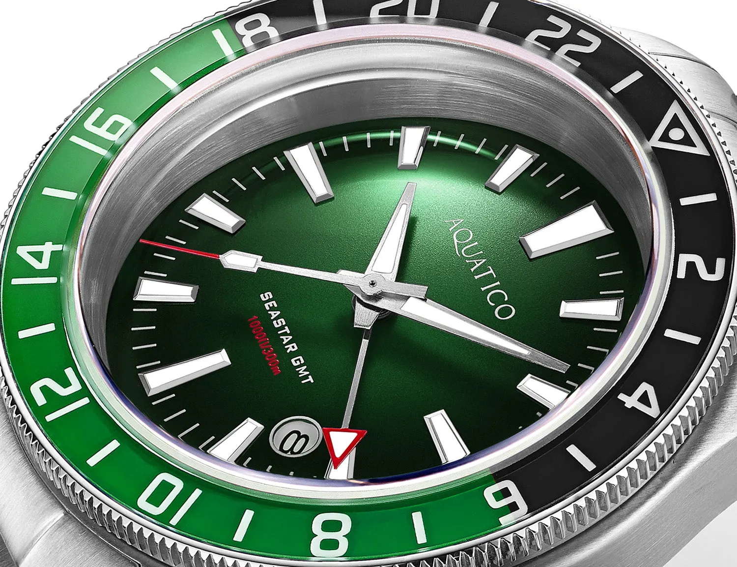 Sea Star GMT Green Dial Green and Black Bezel Inlay