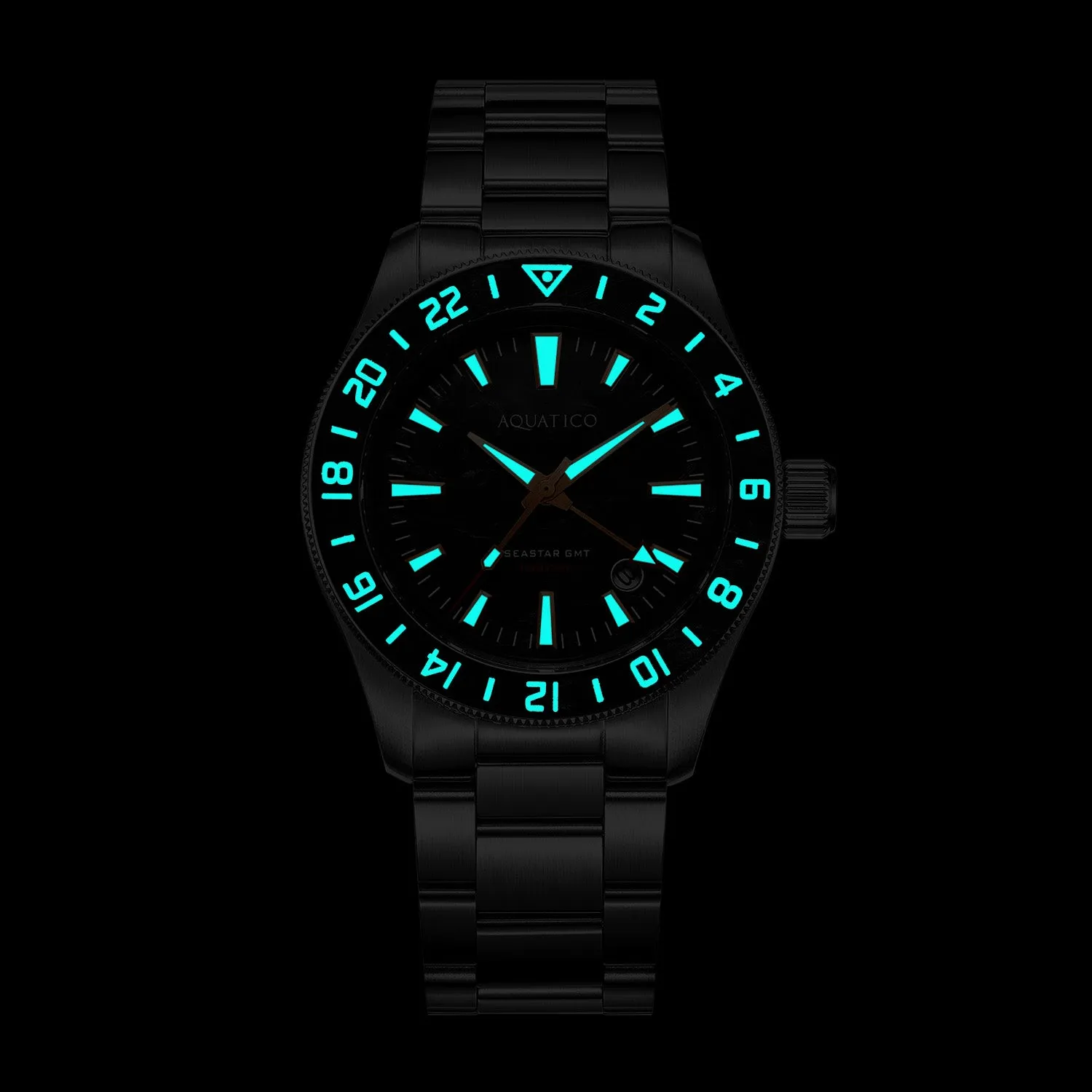 Sea Star GMT Green Dial Green and Black Bezel Inlay