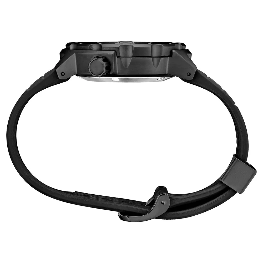 SEIKO Mens Prospex Automatic Dive Black Dial Ion Plated Case Rubber Dive Strap Watch - SRPH13