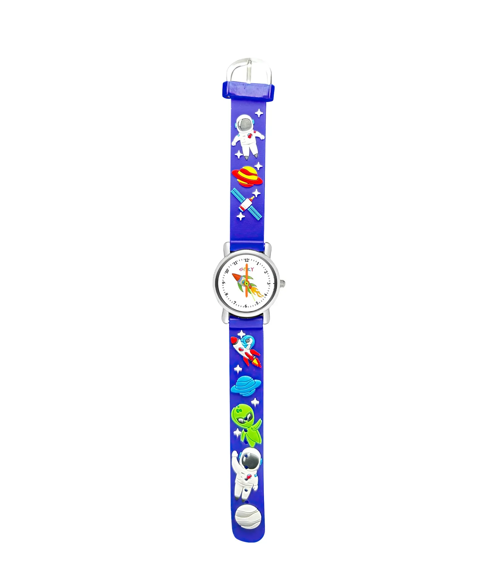 Spiky Round Unicorn Strap Analog Watch - Blue
