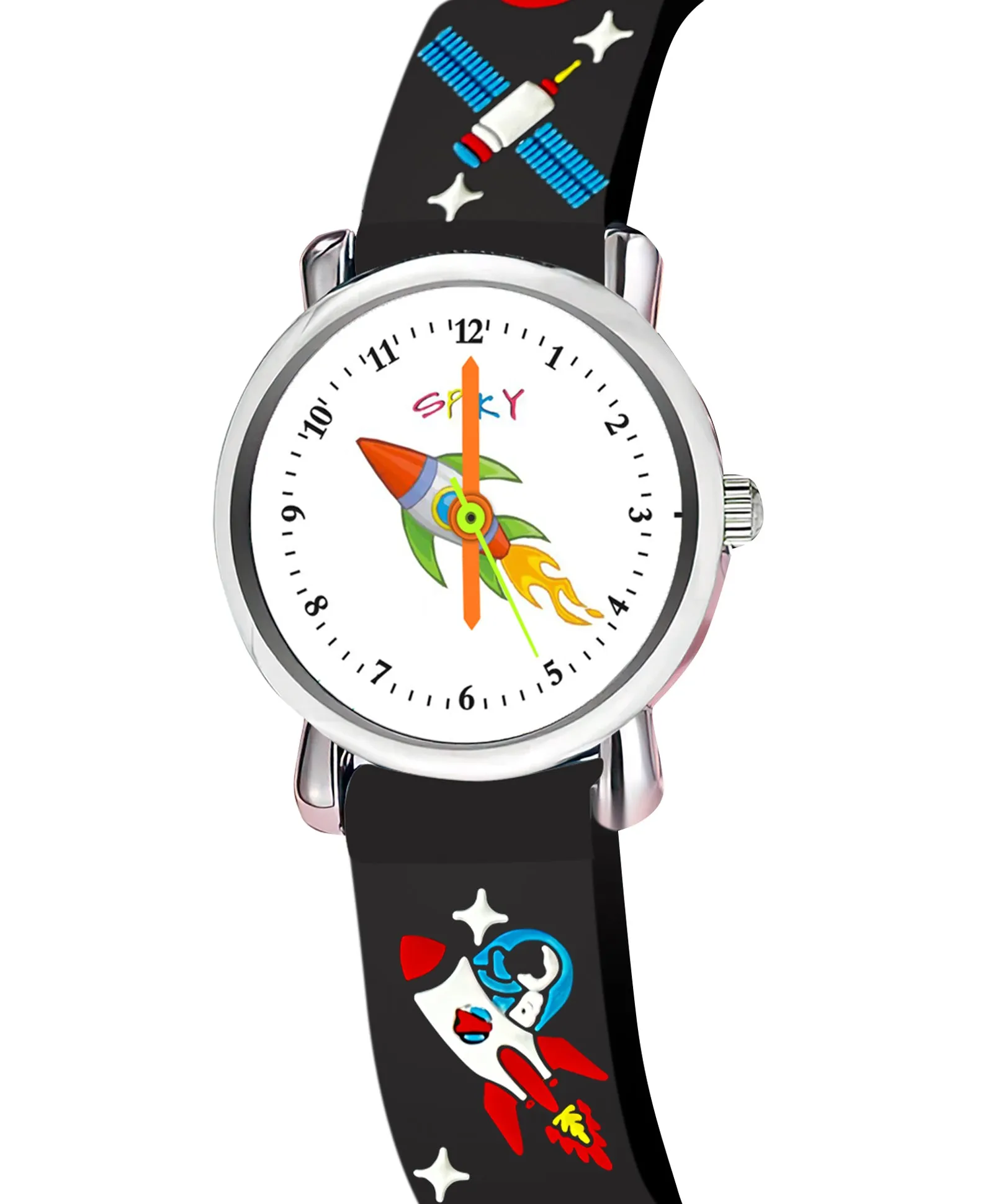 Spiky Round Unicorn Strap Analog Watch - Blue