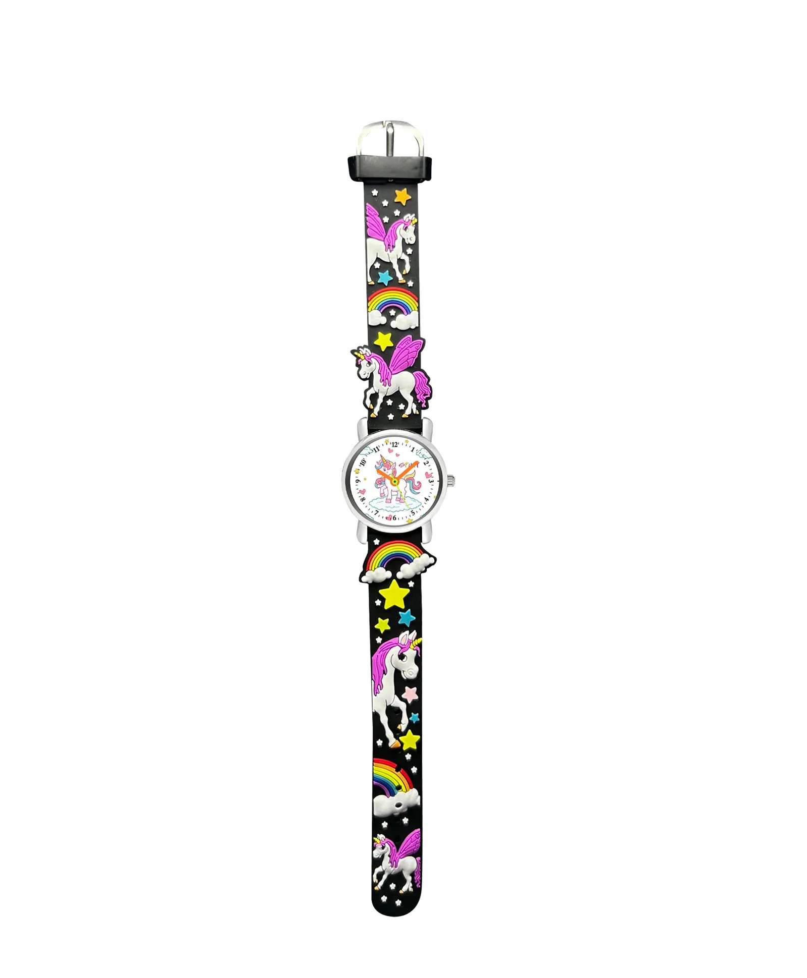 Spiky Round Unicorn Strap Analog Watch - Blue