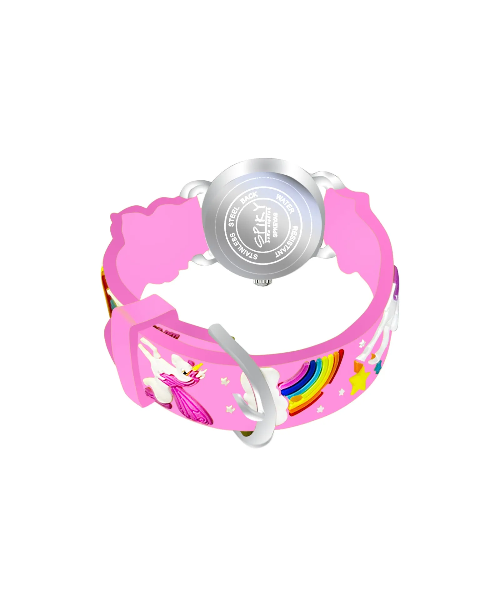 Spiky Round Unicorn Strap Analog Watch - Blue