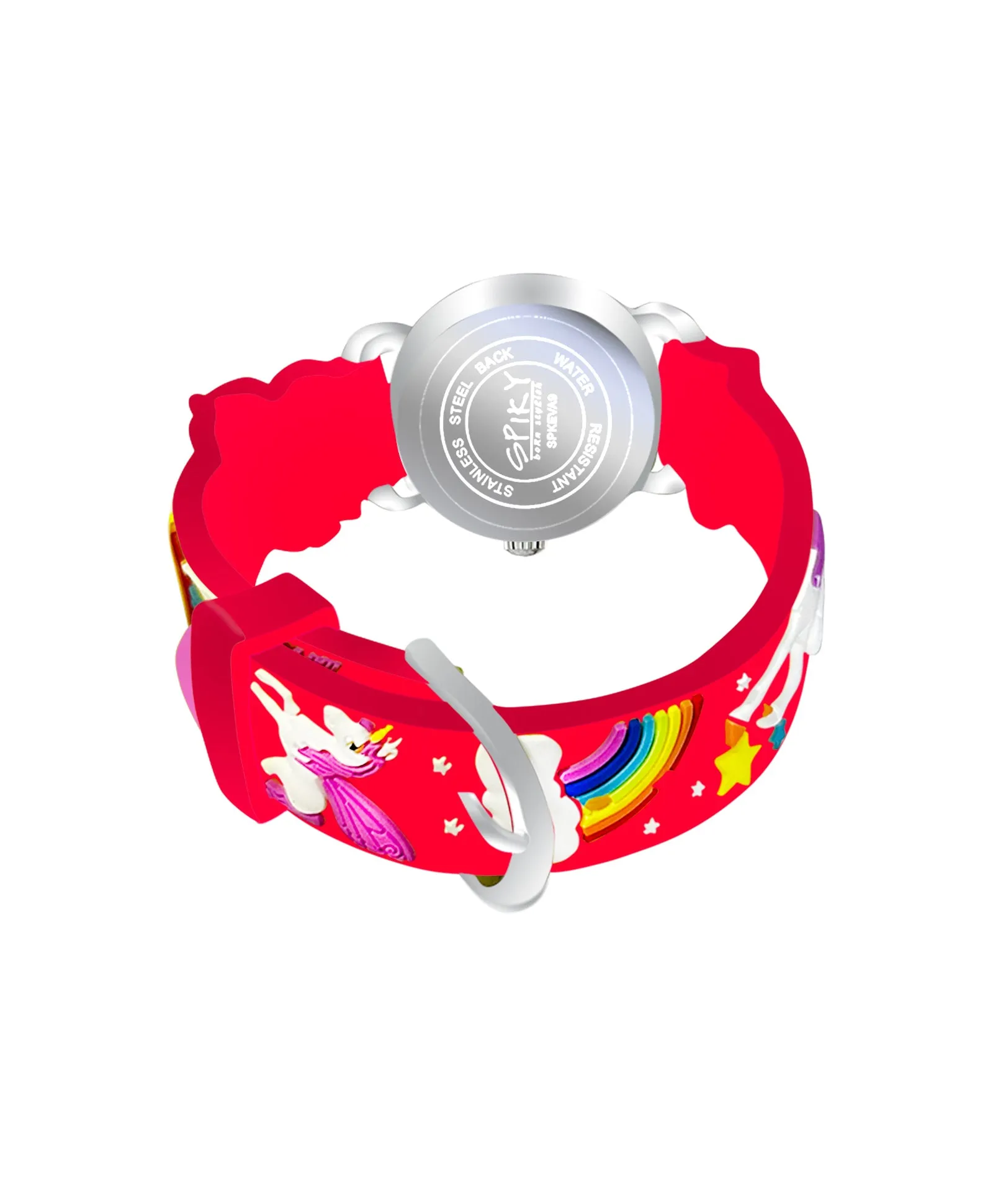 Spiky Round Unicorn Strap Analog Watch - Blue