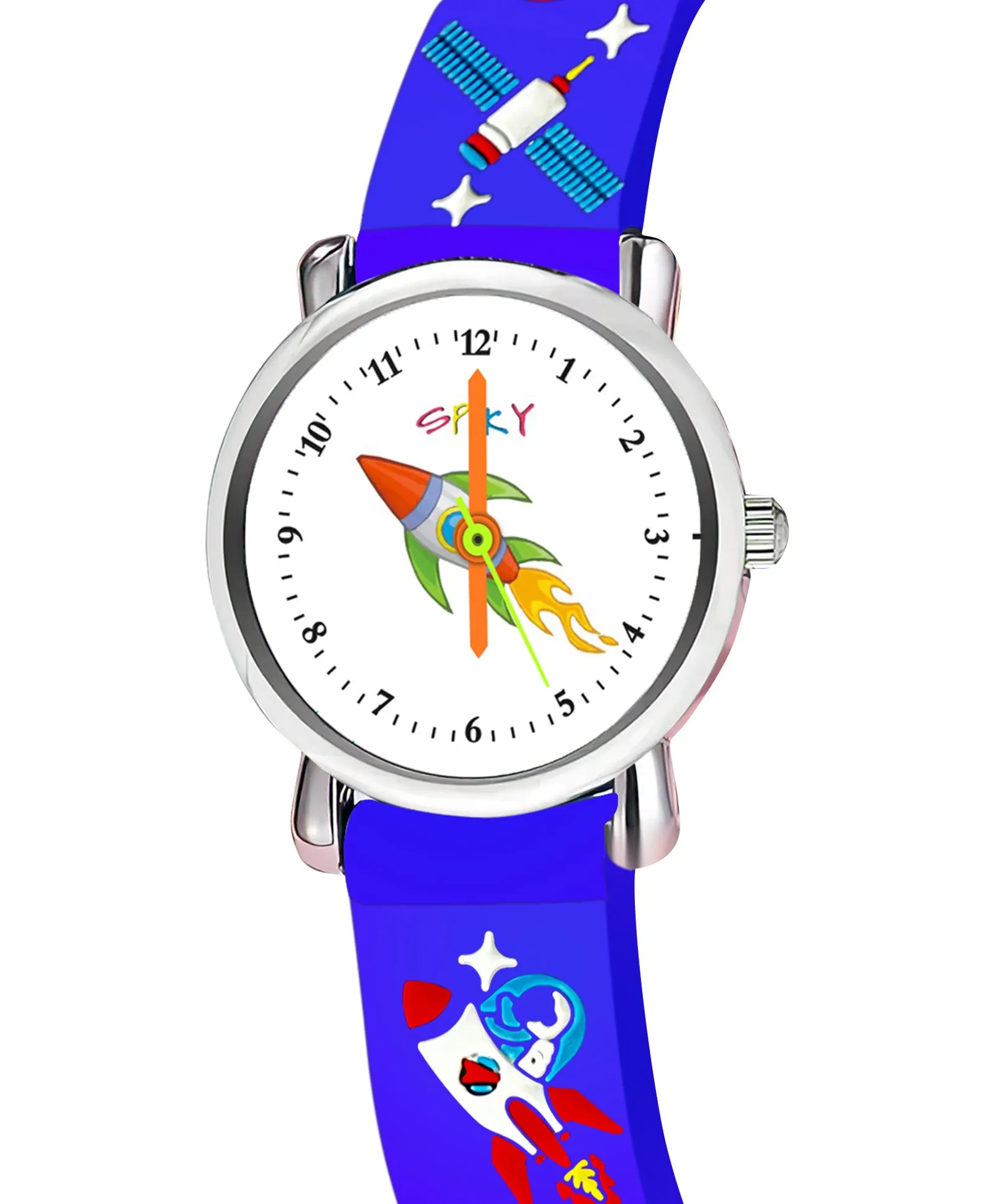 Spiky Round Unicorn Strap Analog Watch - Blue