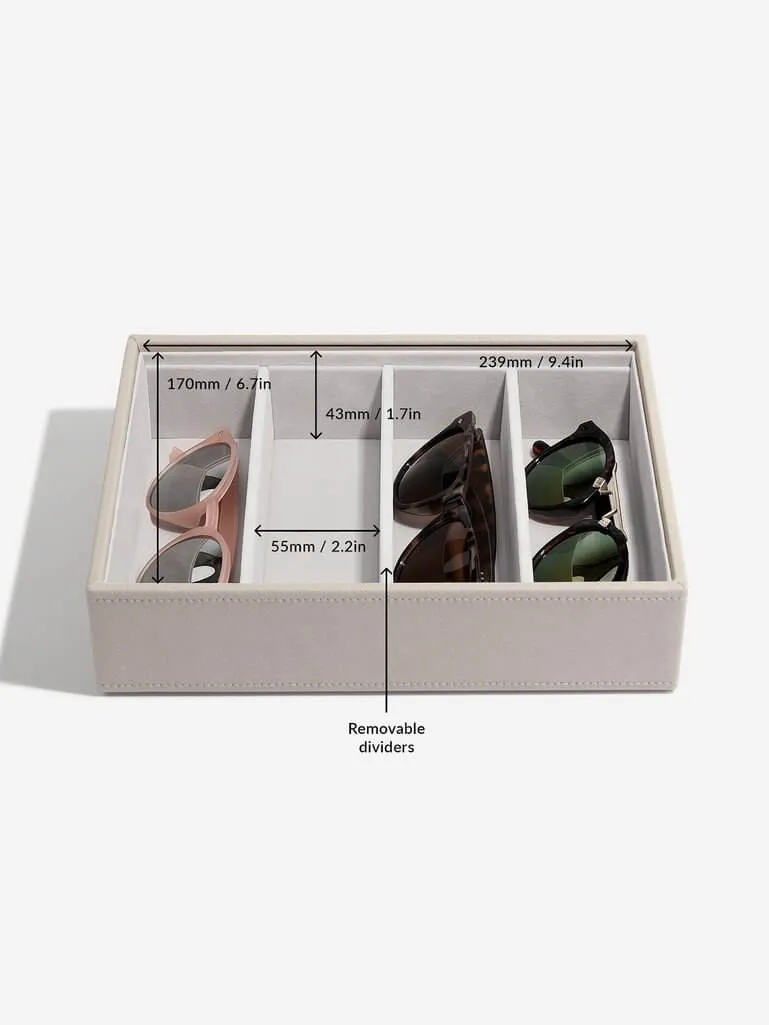 Stackers Classic 4 Compartment Deep Jewellery Tray Taupe