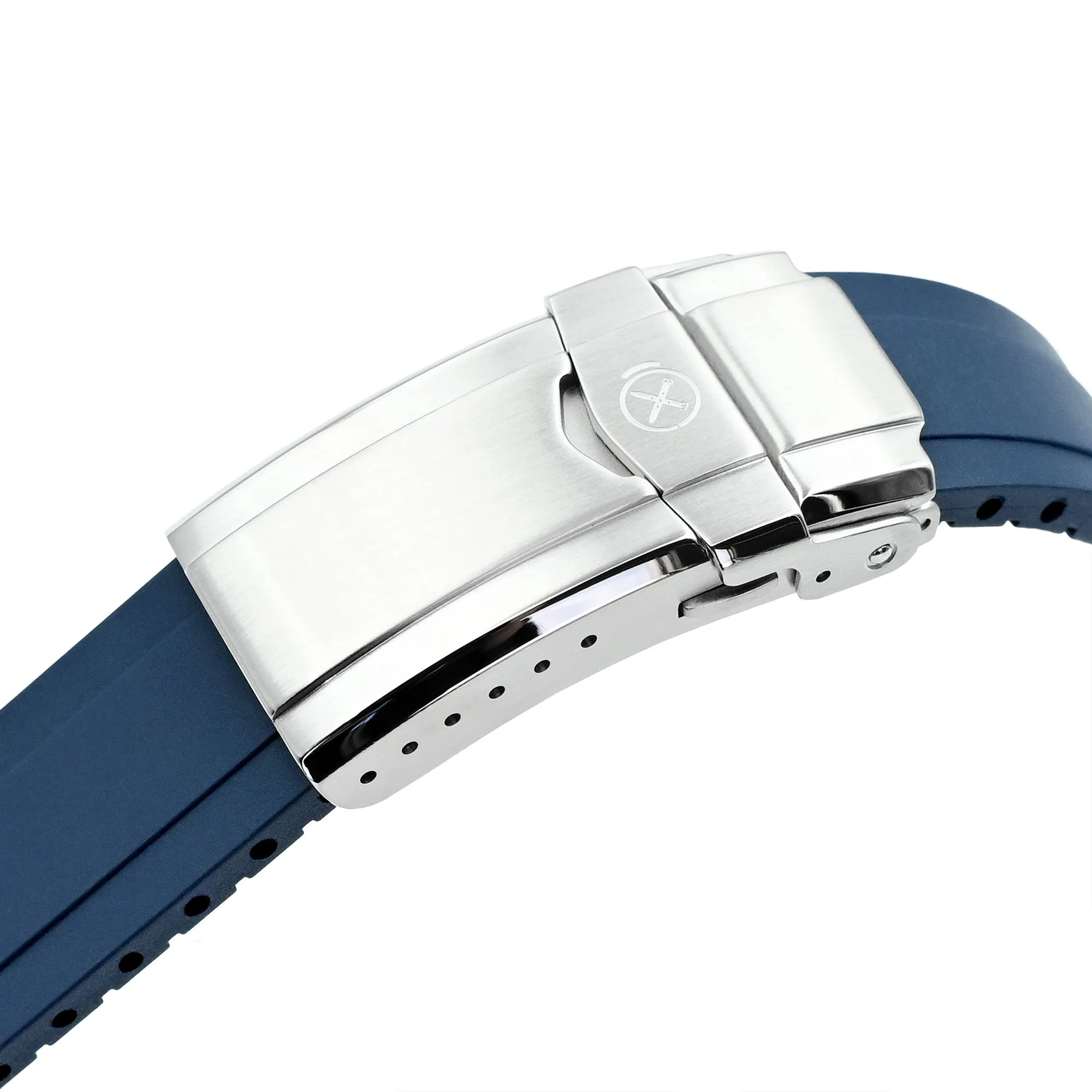 StrapXPro - DT01U Quick Release Universal Cut To Fit FKM Rubber Strap, Navy Blue