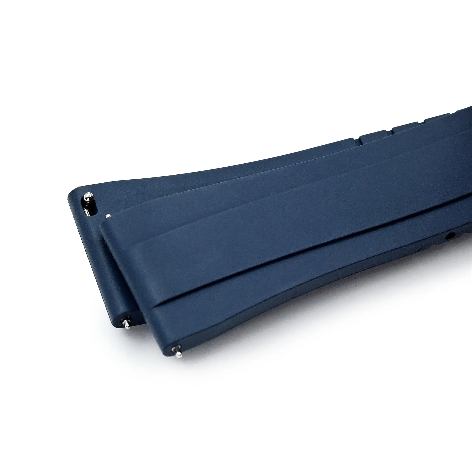 StrapXPro - DT01U Quick Release Universal Cut To Fit FKM Rubber Strap, Navy Blue