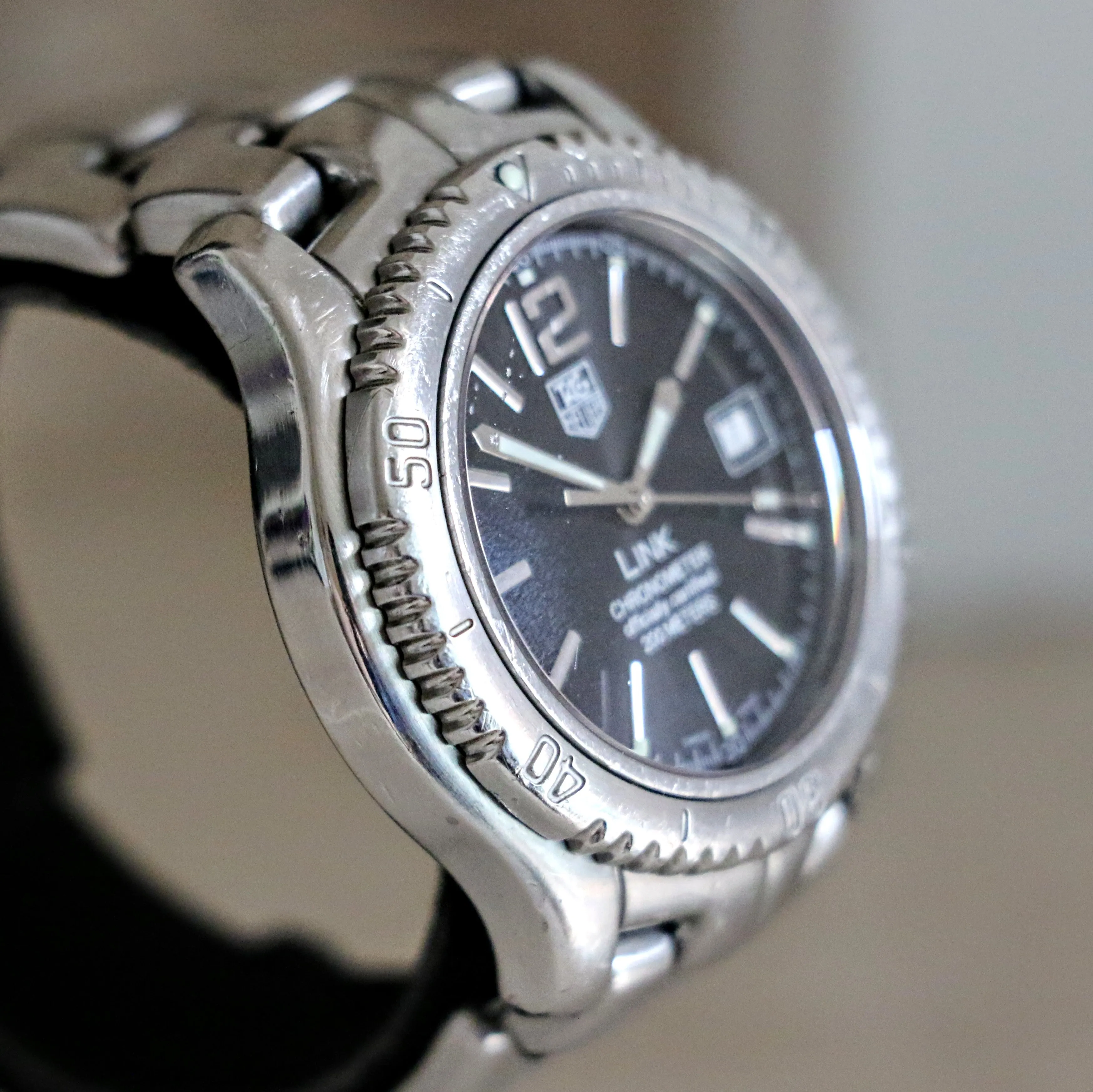 TAG HEUER Link Wristwatch Chronometer Officially Certified WT5110-0 Automatic Watch