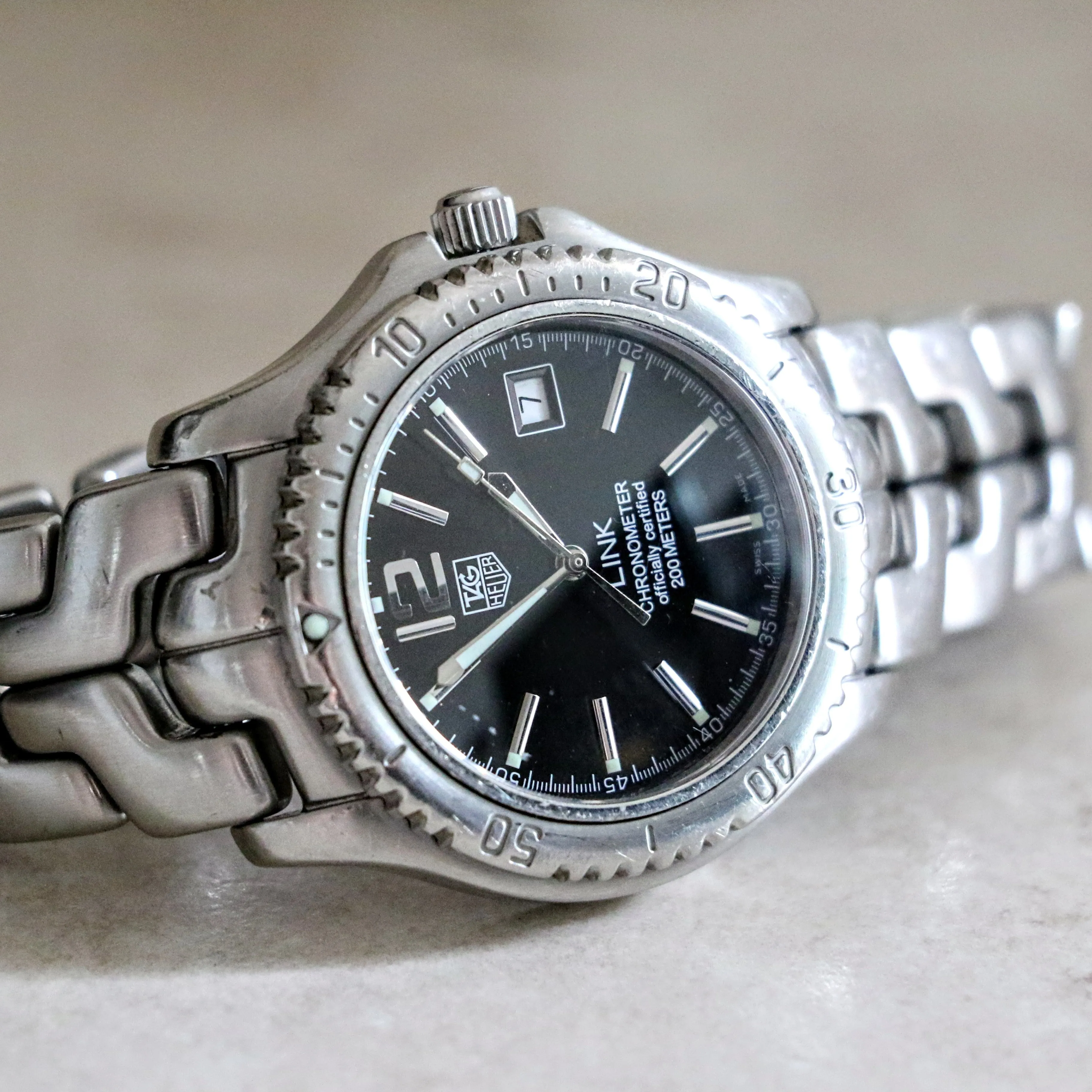 TAG HEUER Link Wristwatch Chronometer Officially Certified WT5110-0 Automatic Watch