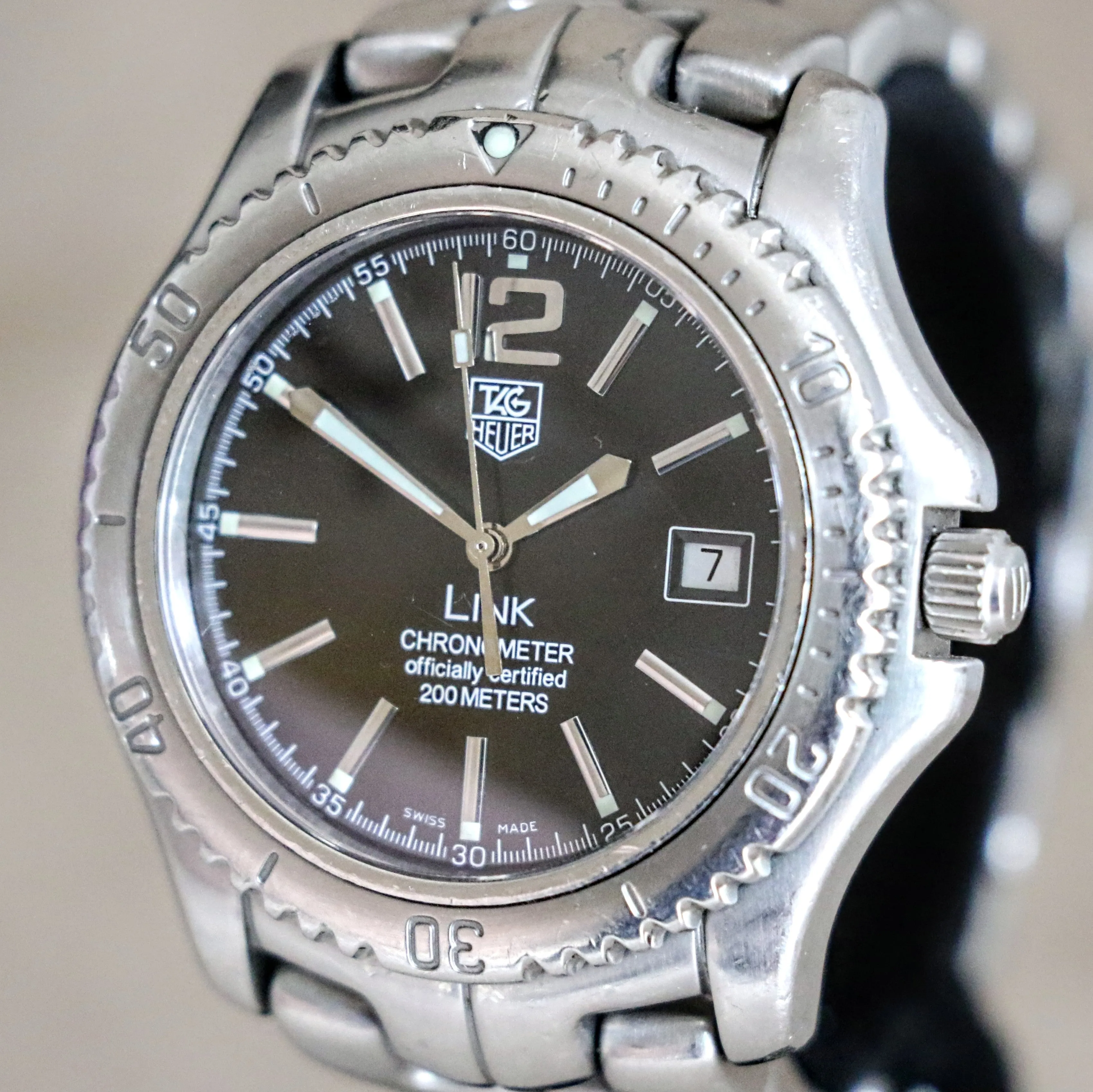 TAG HEUER Link Wristwatch Chronometer Officially Certified WT5110-0 Automatic Watch