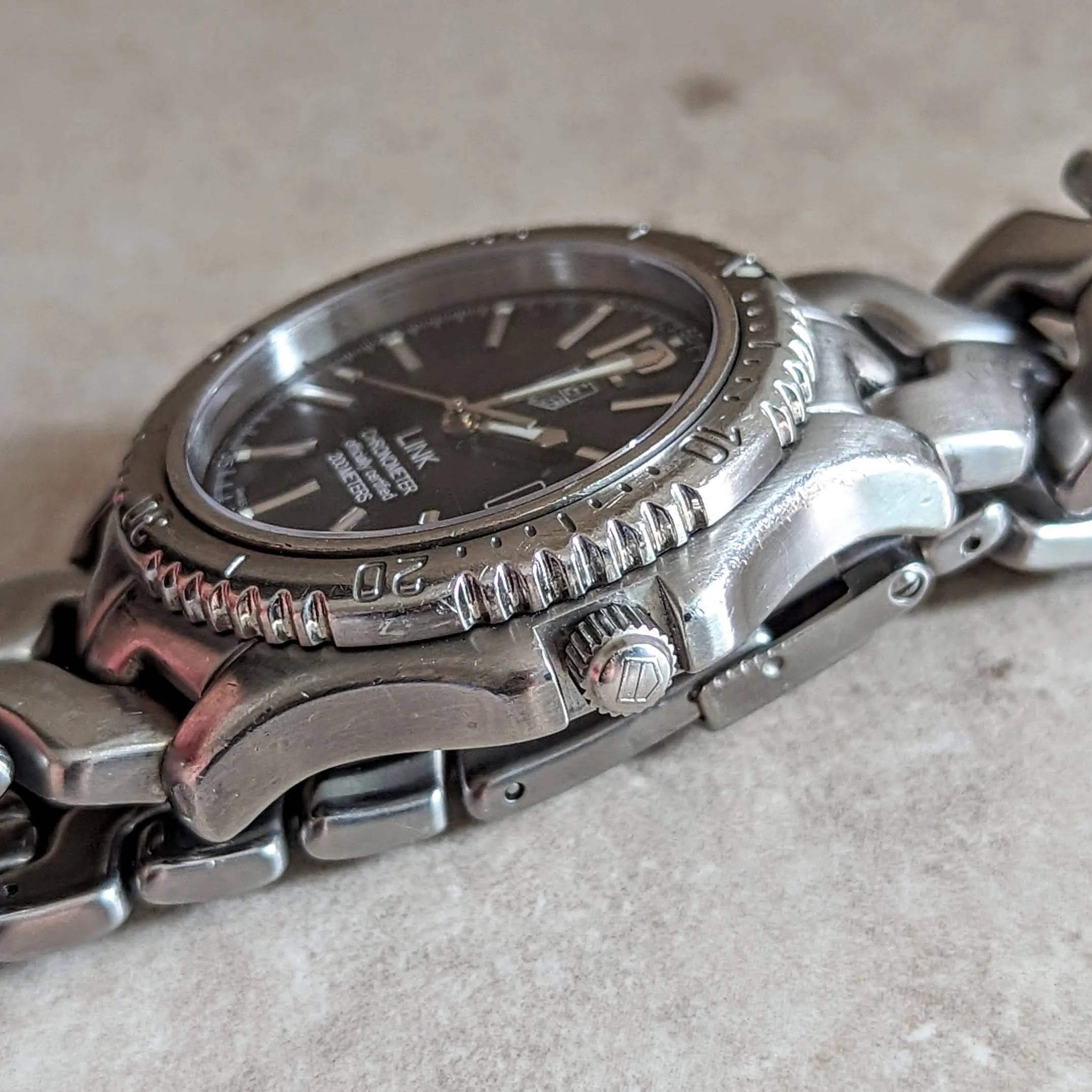 TAG HEUER Link Wristwatch Chronometer Officially Certified WT5110-0 Automatic Watch