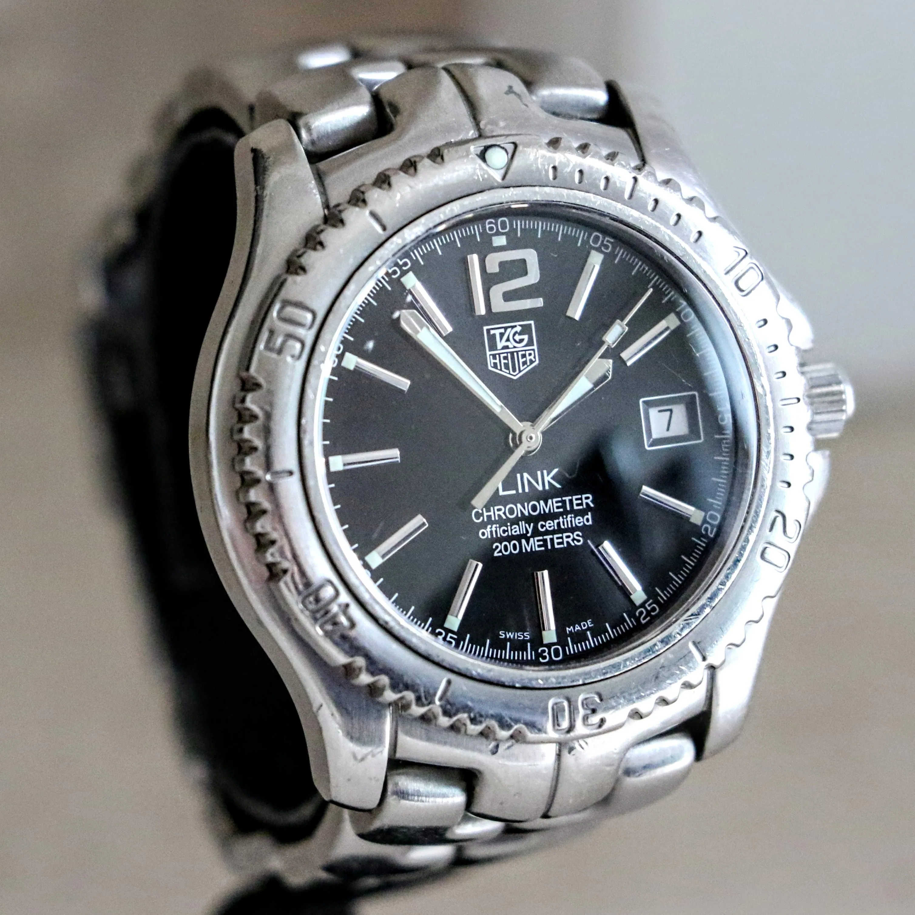 TAG HEUER Link Wristwatch Chronometer Officially Certified WT5110-0 Automatic Watch