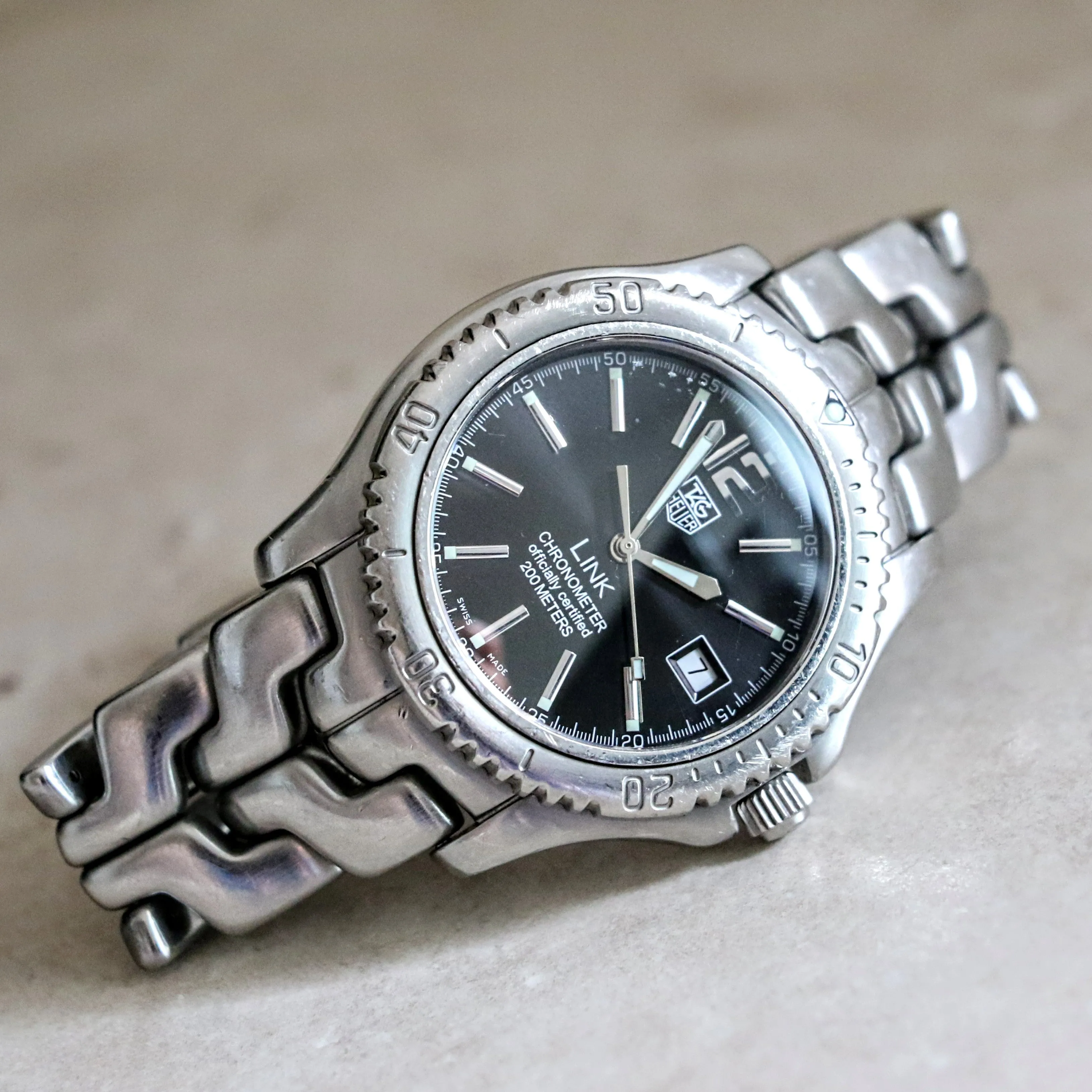 TAG HEUER Link Wristwatch Chronometer Officially Certified WT5110-0 Automatic Watch