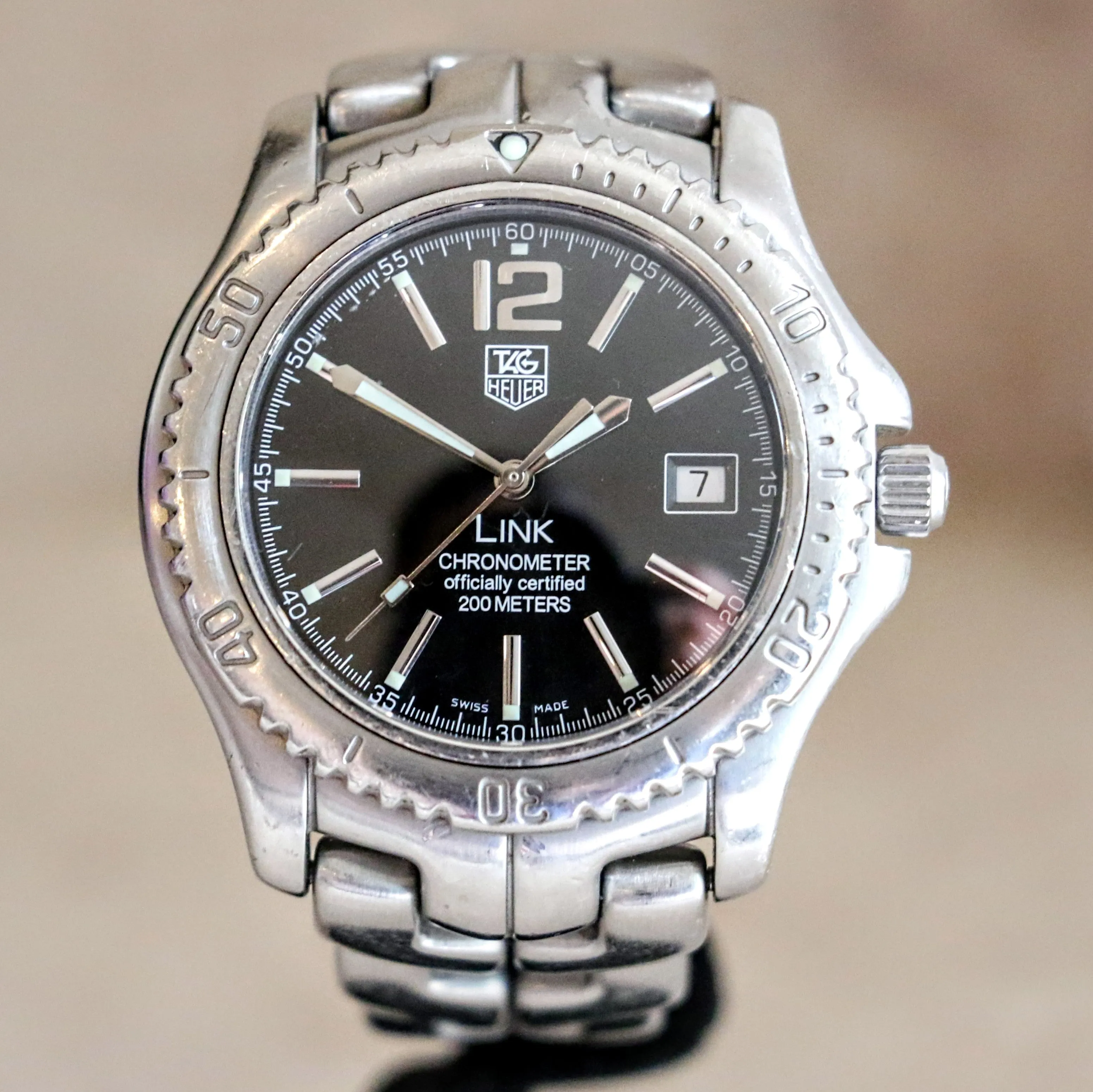TAG HEUER Link Wristwatch Chronometer Officially Certified WT5110-0 Automatic Watch