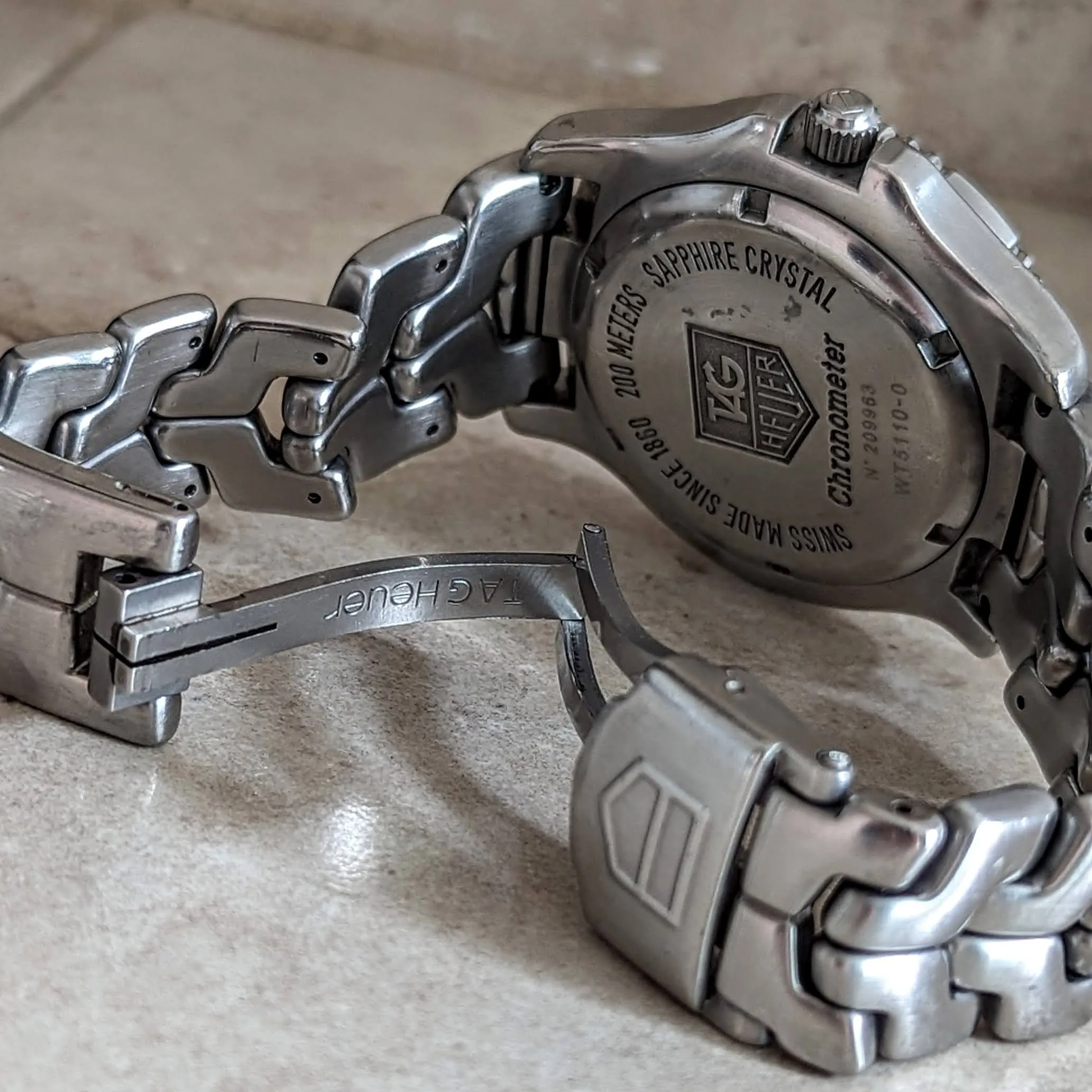 TAG HEUER Link Wristwatch Chronometer Officially Certified WT5110-0 Automatic Watch