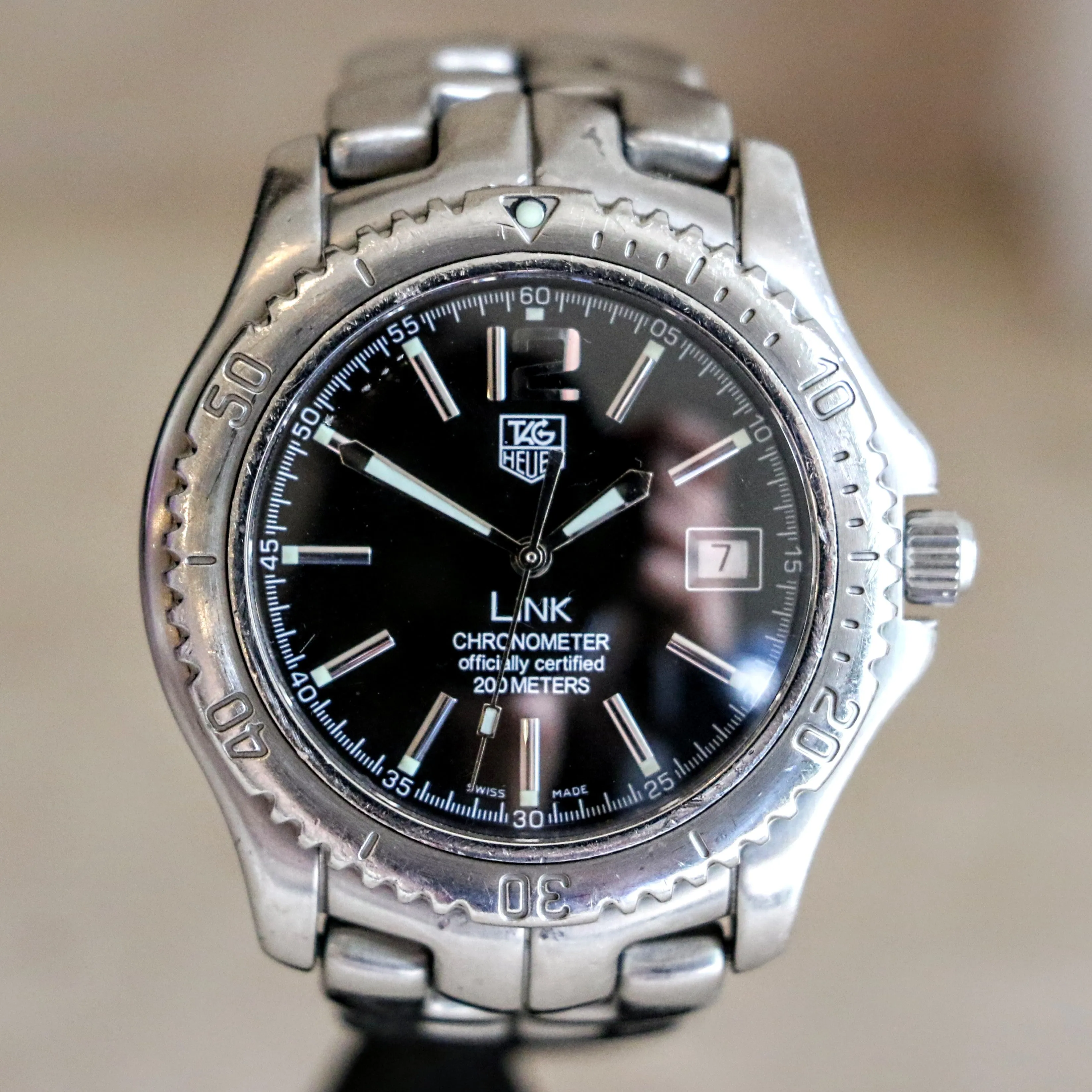 TAG HEUER Link Wristwatch Chronometer Officially Certified WT5110-0 Automatic Watch