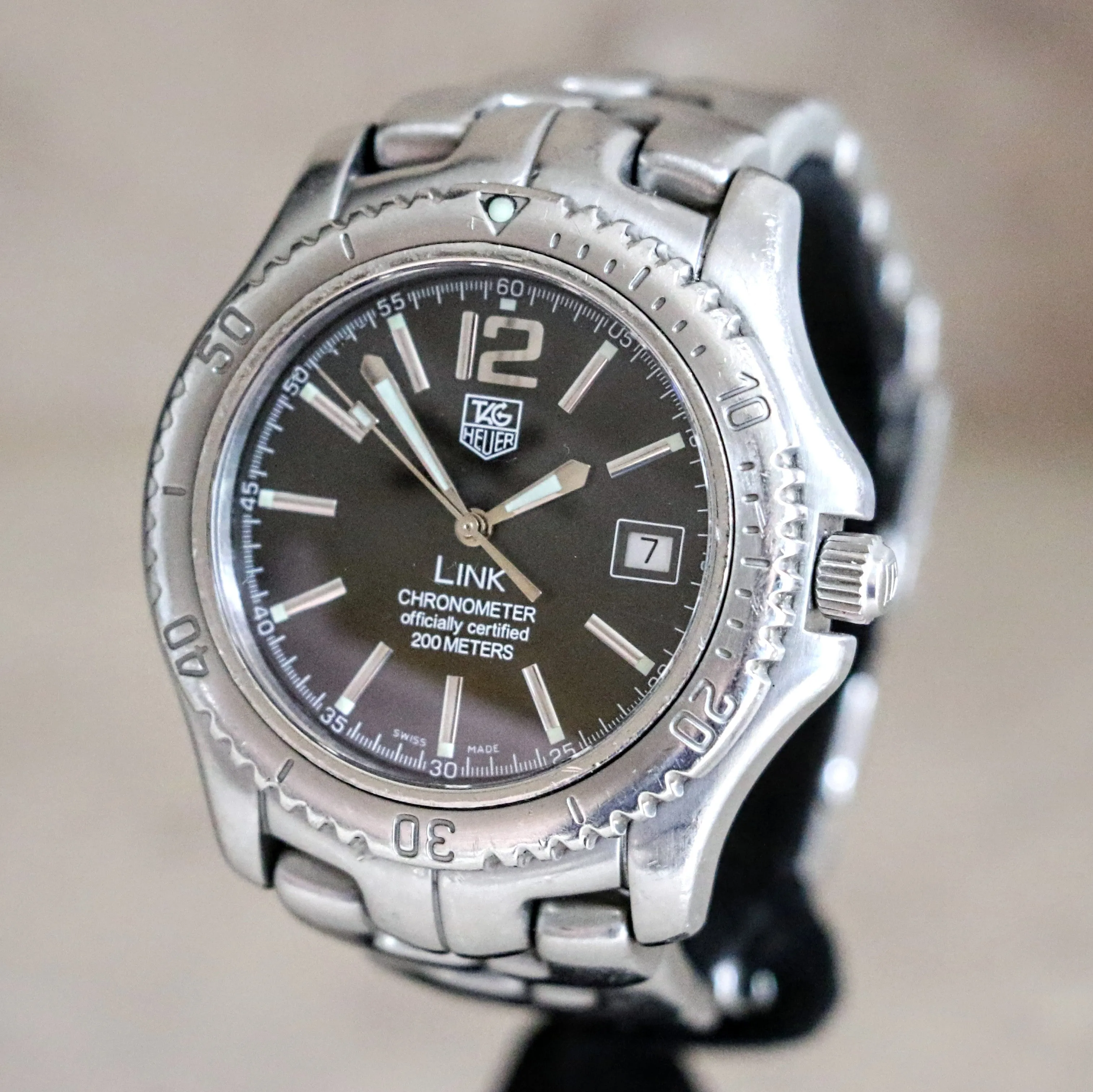 TAG HEUER Link Wristwatch Chronometer Officially Certified WT5110-0 Automatic Watch