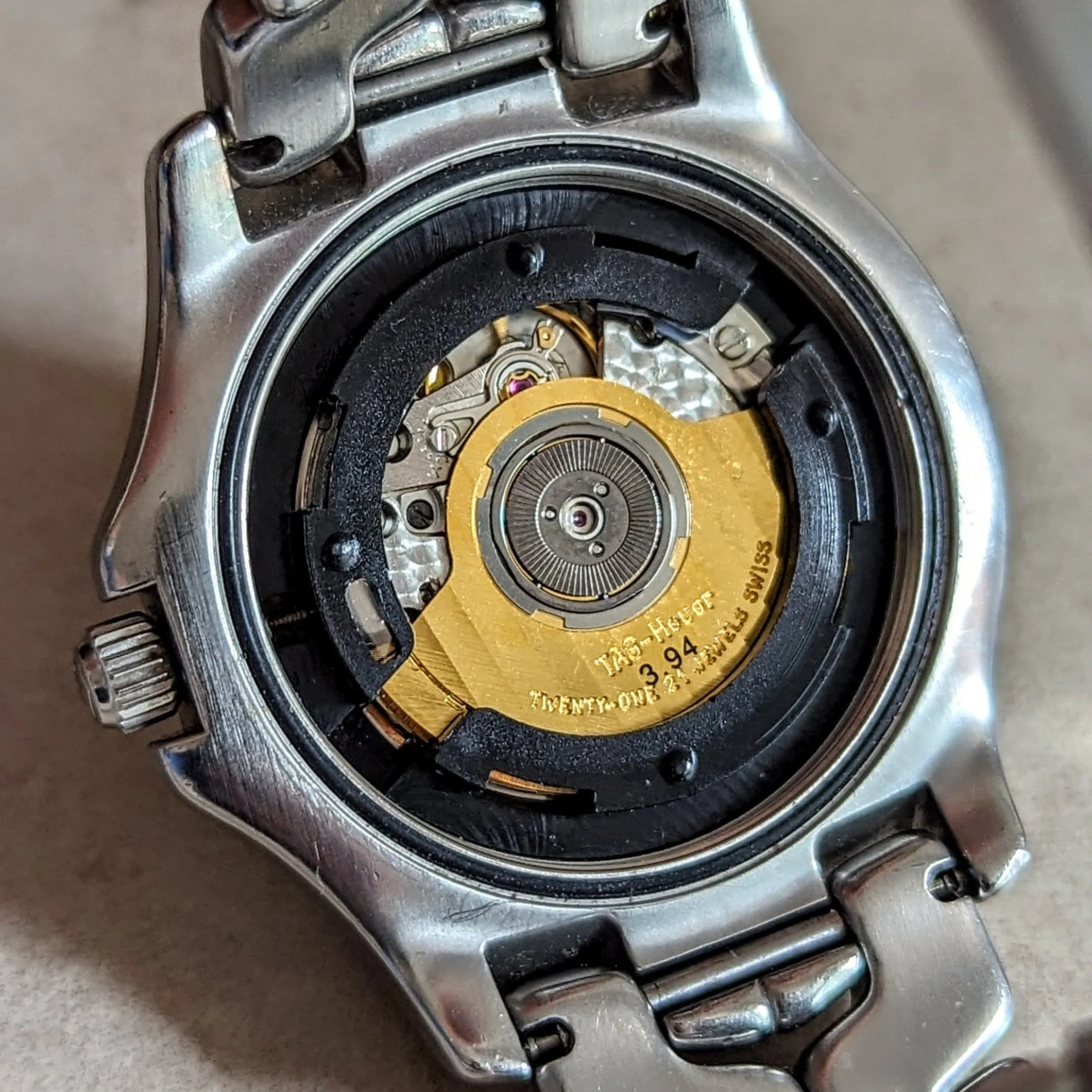 TAG HEUER Link Wristwatch Chronometer Officially Certified WT5110-0 Automatic Watch