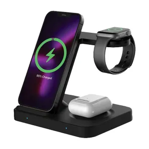 Tech-Protect A11 3-in-1 Trådløs Oplader 15W - Sort