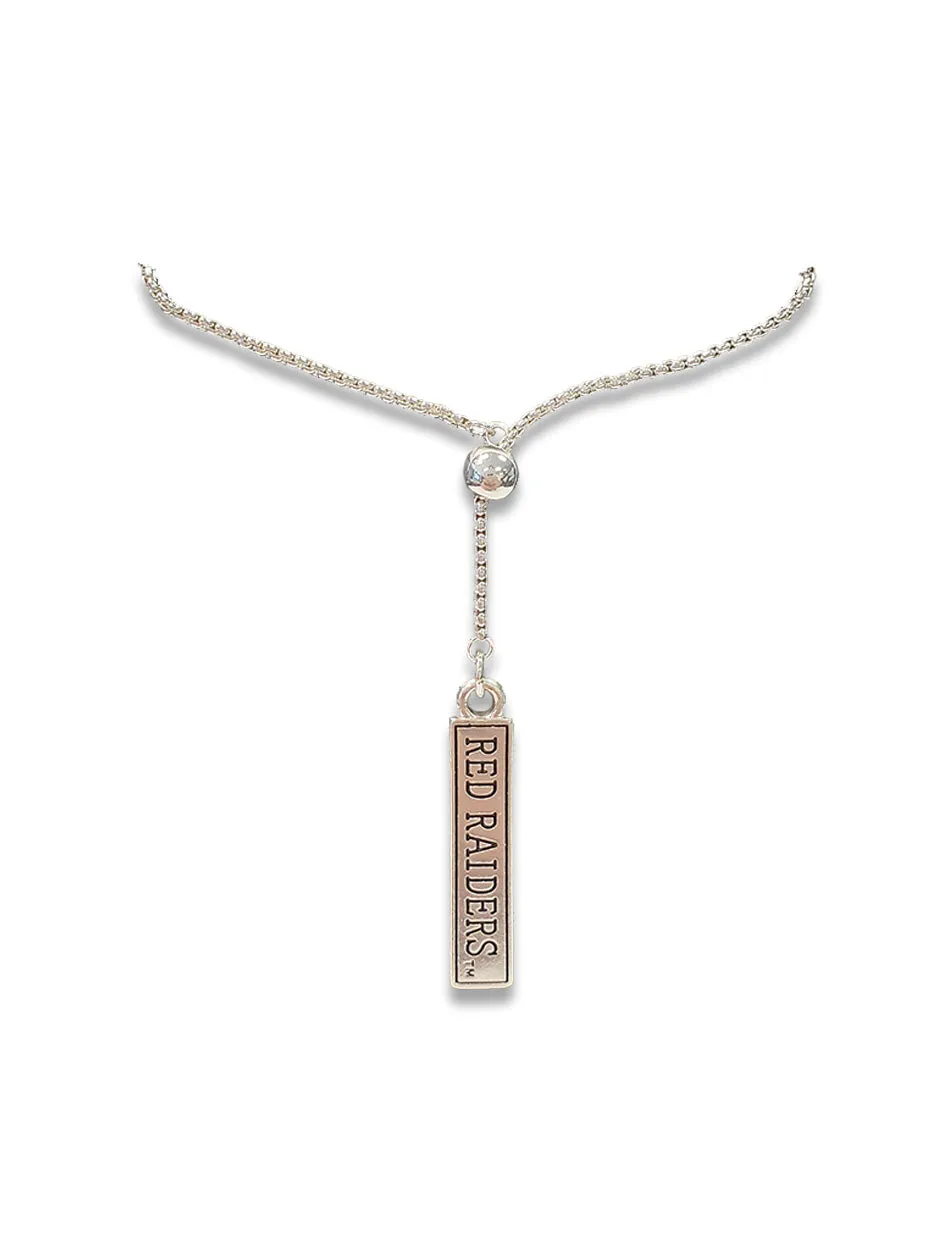 Texas Tech "Lariat" Vertical Bar Necklace
