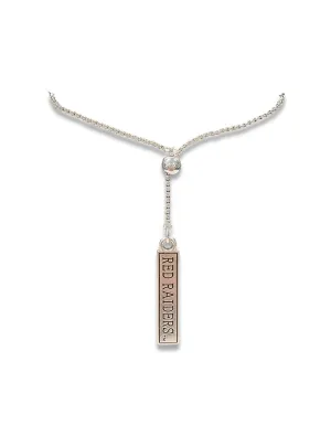 Texas Tech "Lariat" Vertical Bar Necklace