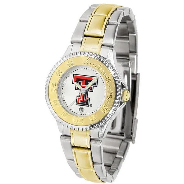 Texas Tech Red Raiders Ladies Competitor Two-Tone Band Watch