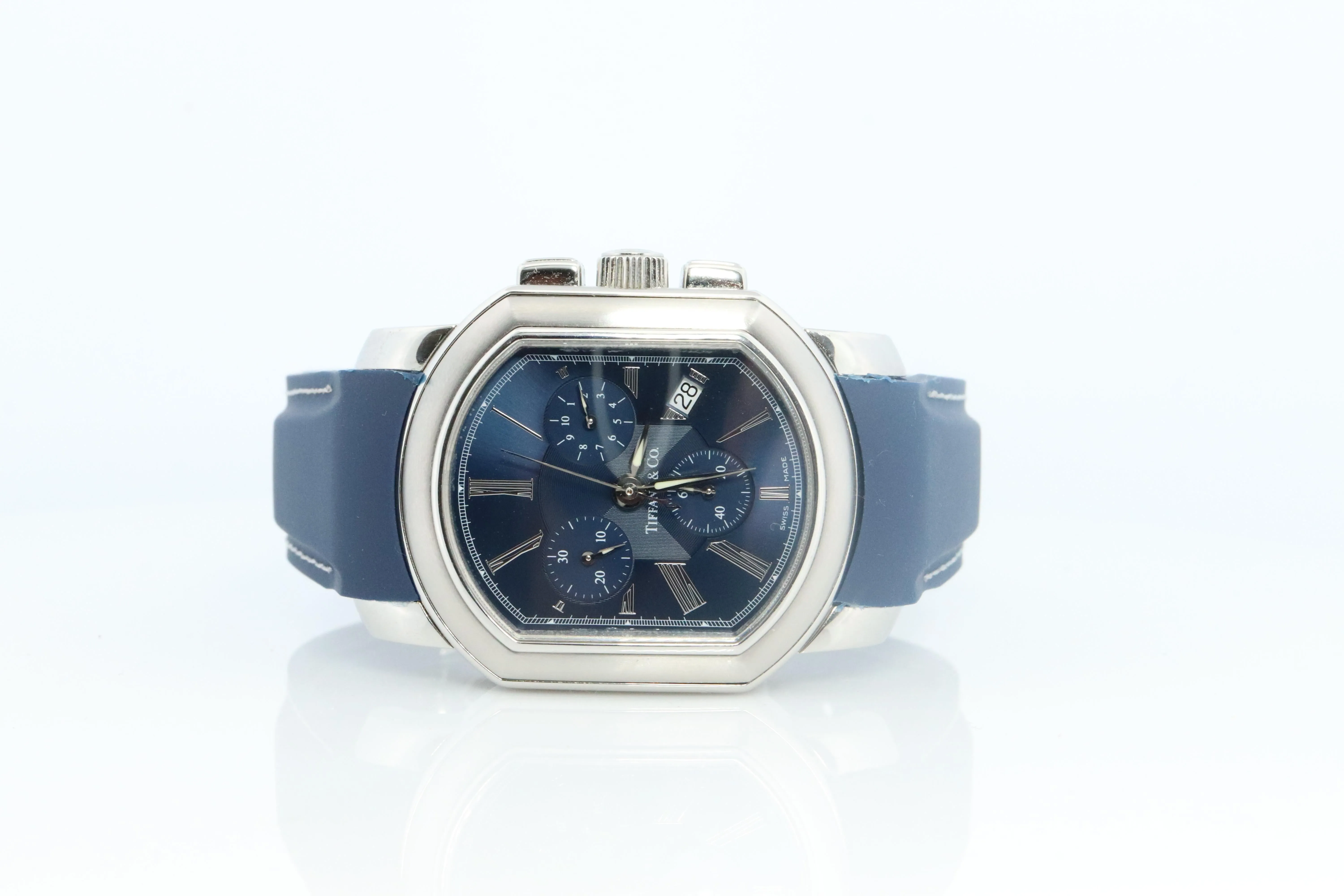 Tiffany and Co Coupe Resonator Watch. Mens Tiffany and Co Chronograph Wristwatch