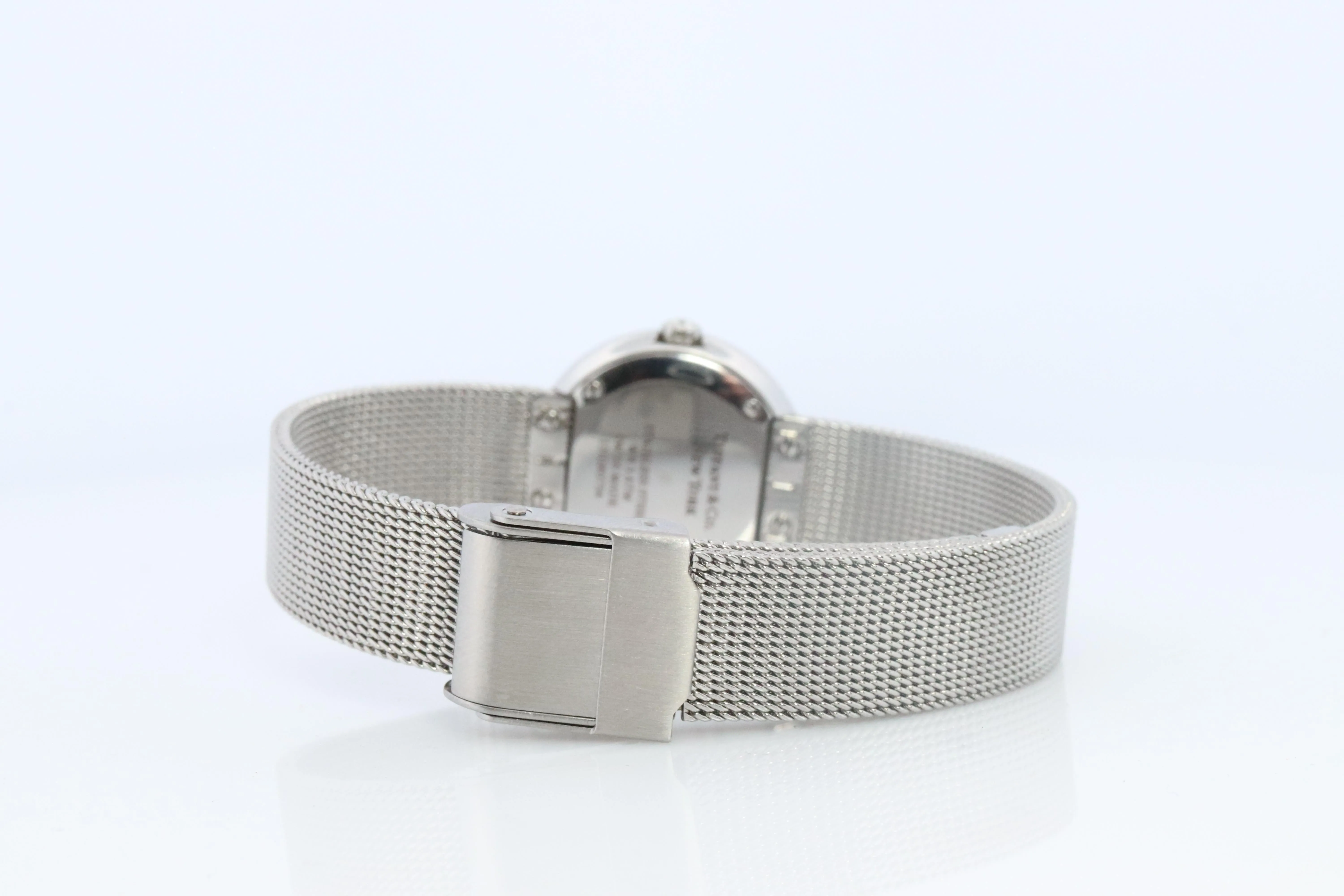 Tiffany and Co Diamond Watch. Tiffany Atlas Diamond Bezel 24mm Ladies Watch.