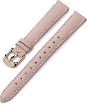 Timex 14mm Genuine Leather Strap  Gray with Rose Gold-Tone Buckle