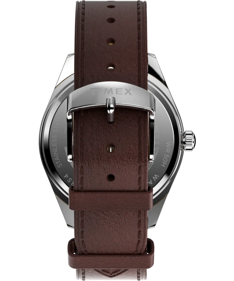 Timex Legacy 41mm Leather Strap Watch - Brown