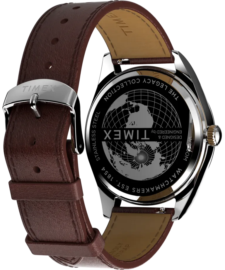Timex Legacy 41mm Leather Strap Watch - Brown