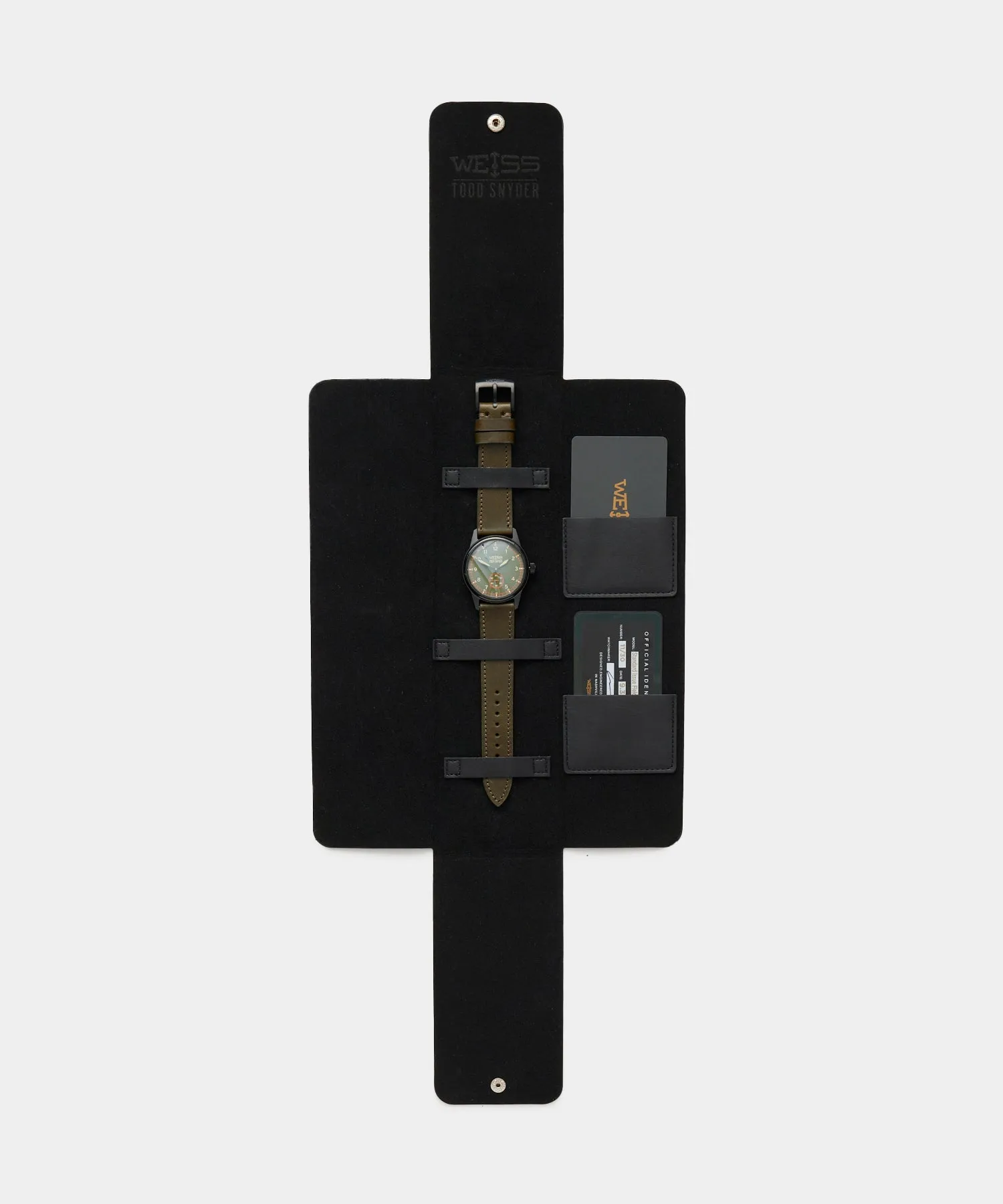Todd Snyder x Weiss Watch Company 38MM Standard Issue Watch in Forest Ranger