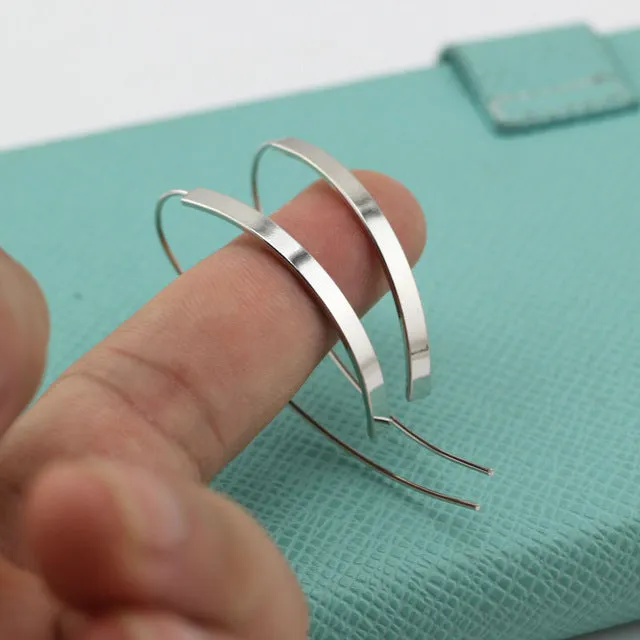 Trusta 1Pair Fashion New Gold /Silver Tone Earring 1.6"X1.6" Hoop Stud Girls Lady ZZN wholesale price lots