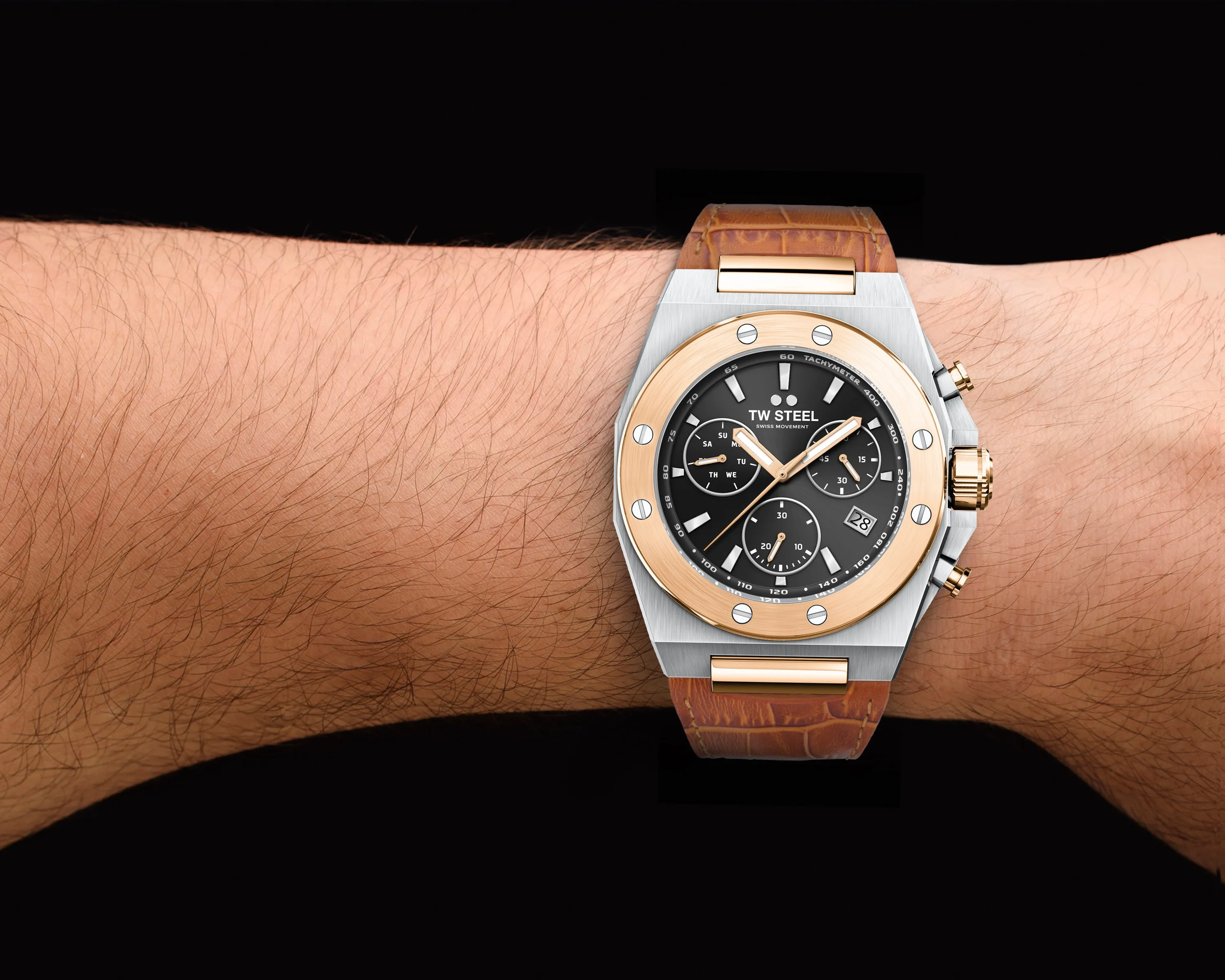 TW Steel Watch CEO Tech RG Steel Rose Gold CE4087