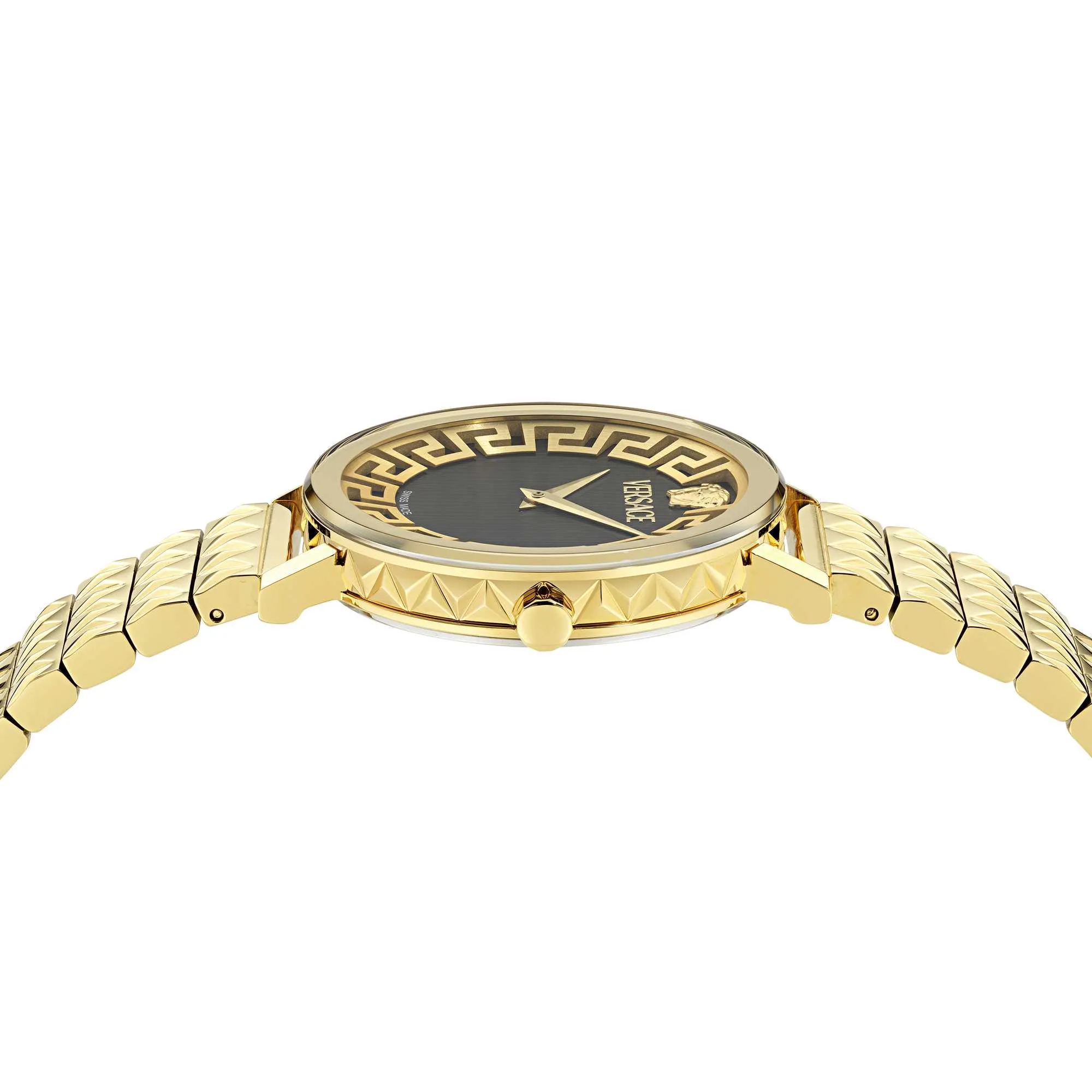Versace Ladies Daedalus Black Guilloch Watch VE9A00524