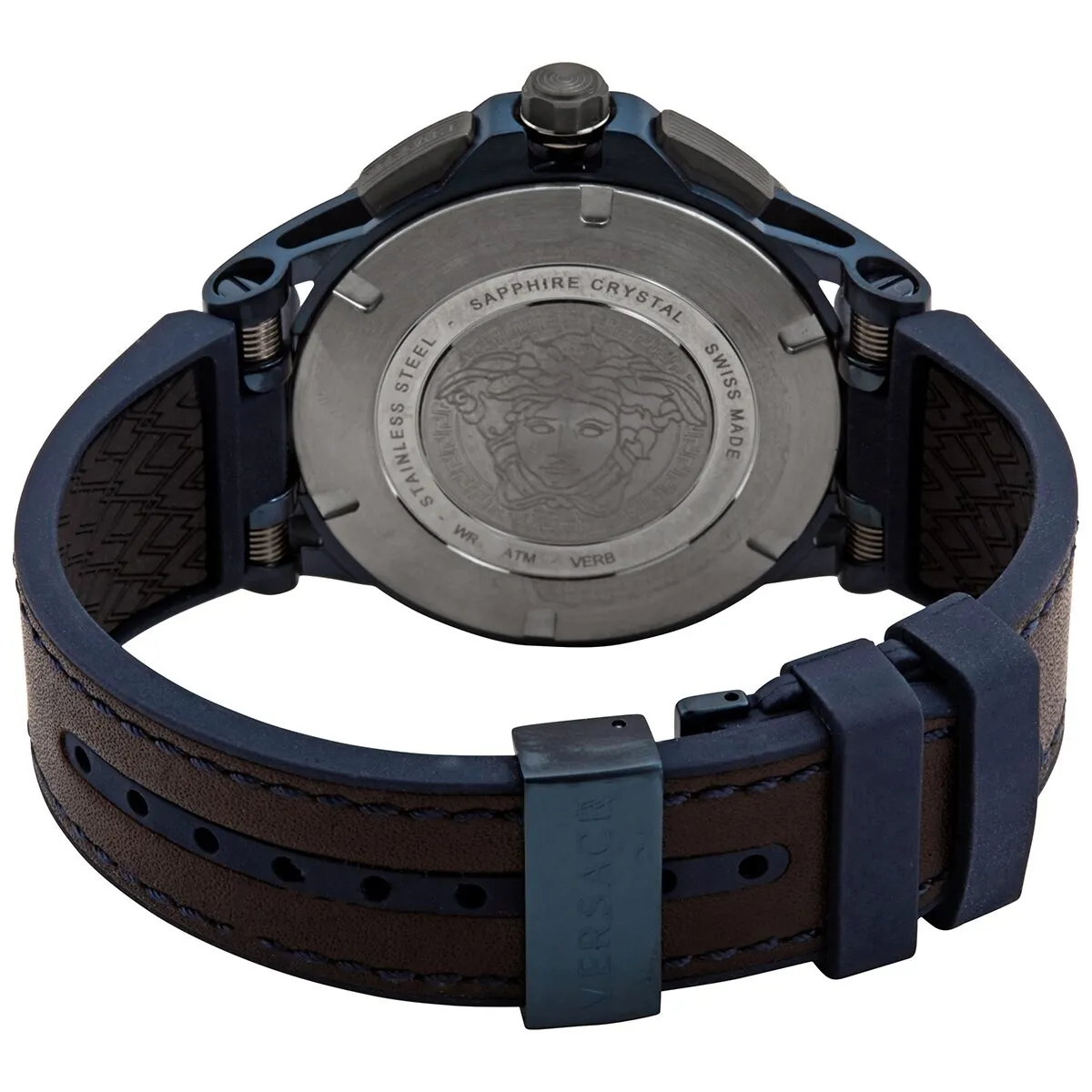 Versace Sport Tech Chronograph Tachymeter Black Dial Men's Watch VERB00218