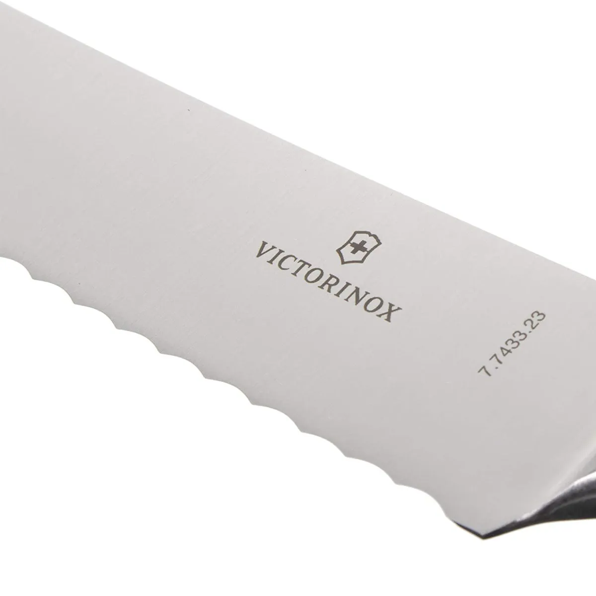 Victorinox Grand Maitre Forged Bread Knife, 9" Curved, Serrated Blade, Black