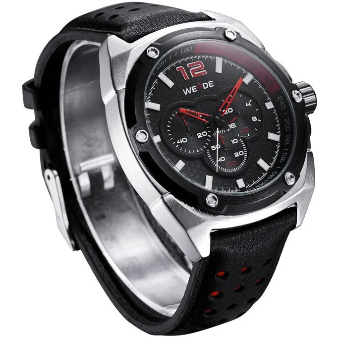 WEIDE New Men's Watch Japan Quartz Military Watch 3ATM Waterproof Sports Watches Men Casual Wrist watch