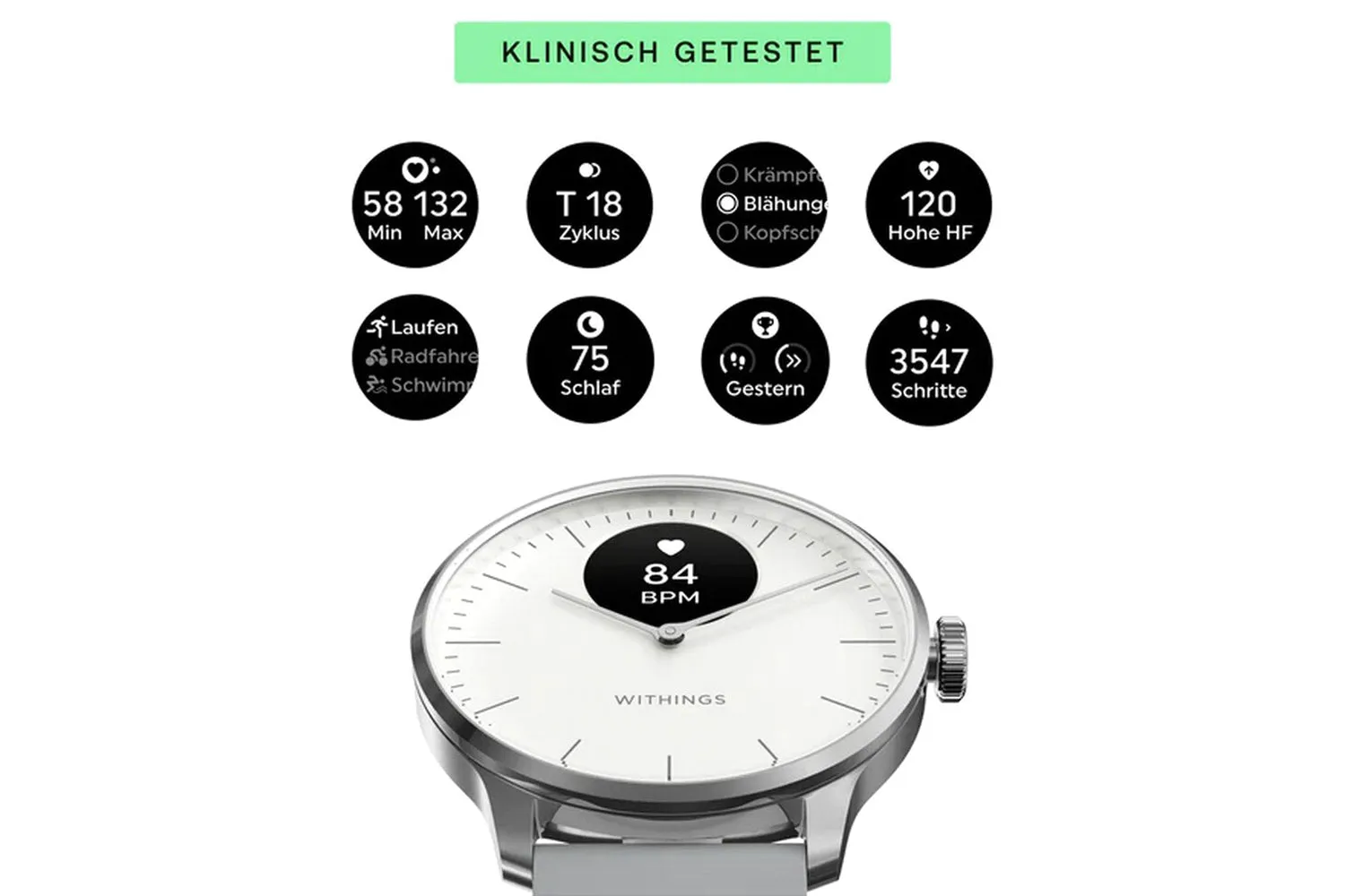 Withings ScanWatch Light | 37 mm | White