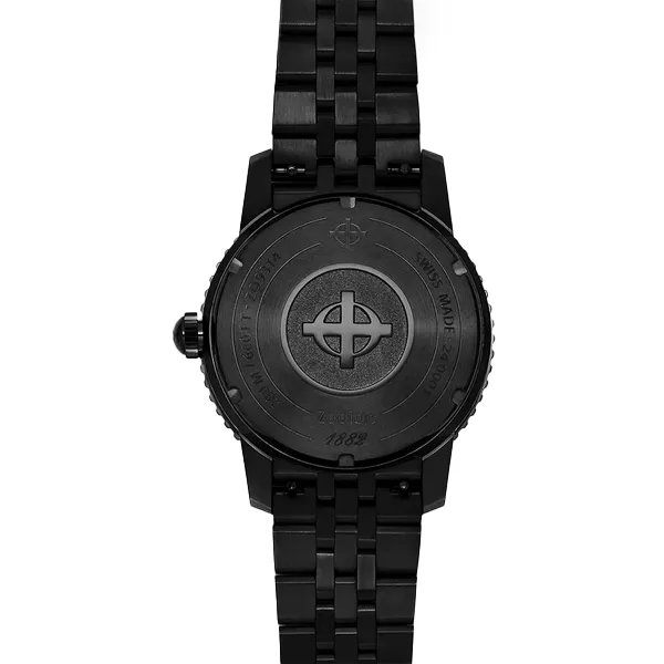 Zodiac Compression Diver Black Stainless Steel Watch